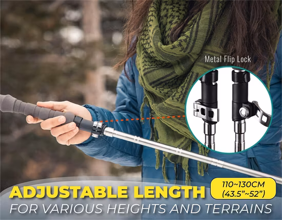 折りたたみ式トレッキングポール アルミ製トレッキングポール