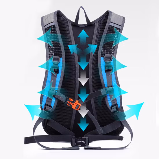 10L 断熱ハイドレーションパック、2/3L ウォーターブラッダー付き、キャメルバックウォーターバックパック、ハイキング/ランニング/サイクリング/キャンプ用